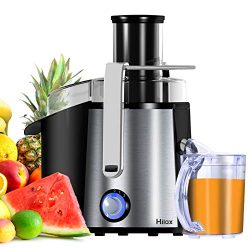 Hilax 850W Centrifugal Juicer Extractor Machine 3 Inch Wide Mouth 2-SPEED LED Light Button Easy  ...