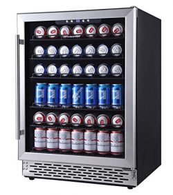 Phiestina 24 Inch Beverage Cooler Refrigerator – 175 Can Built-in or Free Standing Beverag ...