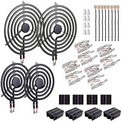 MP22YA Electric Range Burner Element Unit Set 4 Pcs (MP15YA 6″ / MP21YA 8″) / 330031 ...