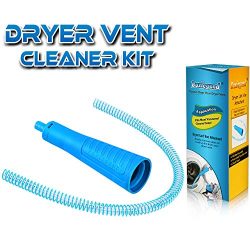 Dryer Vent Cleaner Kit Vacuum Hose Attachment Brush Lint Remover Power Washer and Dryer Vent Vac ...