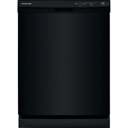 Frigidaire FFCD2418UB 24 Inch Built In Full Console Dishwasher with 5 Wash Cycles, 14 Place Sett ...