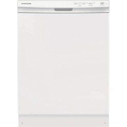 Frigidaire FFCD2418UW 24 Inch Built In Full Console Dishwasher with 5 Wash Cycles, 14 Place Sett ...