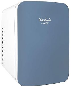 Cooluli Infinity Blue 15 Liter Compact Portable Cooler Warmer Mini Fridge for Bedroom, Office, D ...