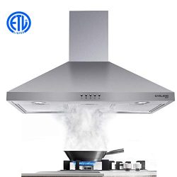 Range Hood, Gasland Chef PR30SP 30″ Wall Mount Range Hoods, 30 Inch Stainless Steel Range  ...