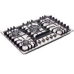 Deli-kit DK257-A03 30″ LPG/NG Gas Cooktop gas hob stovetop 5 burners Dual Fuel 5 Sealed Bu ...