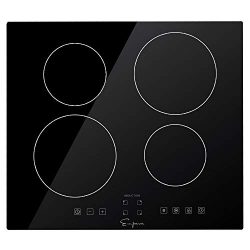 Empava IDCX24 24″ Electric Stove Induction Cooktop with 4 Power Boost Burners Smooth Surfa ...