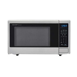 SHARP SMC1132CS Countertop Microwave 1.1 cu. ft. Capacity with 1000 Cooking Watts in Stainless S ...