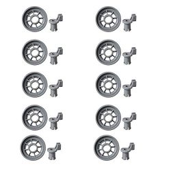 Yours 10 Pack of 165314 Dishwasher Lower Rack Wheels Replacement for Bosch & Kenmore Dishwashers