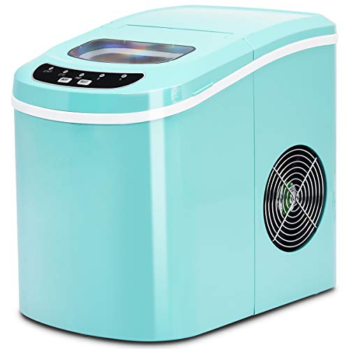 COSTWAY Ice Maker for Countertop, 26LBS/24H Portable & Compact Ice Maker Machine, Ice Cubes ...