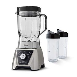 Oster BLSTTSCB2000 Texture Select Settings Pro Blender with 2 Blend-N-Go Cups and Tritan Jar, Br ...