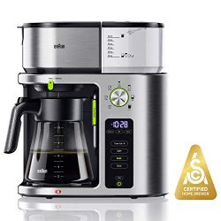 Braun KF9070SI MultiServe Coffee Machine 7 Programmable Brew Sizes / 3 Strengths + Iced Coffee & ...