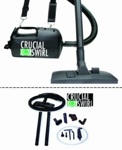 Think Crucial Crucial Swirl 4.5-lb Handheld Vacuum Cleaner, Includes Deluxe Cleaning Attachments ...