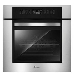 Empava 24XWOC02 24 Inch Electric Convection Single Wall Oven 10 Cooking Functions Deluxe 360° RO ...