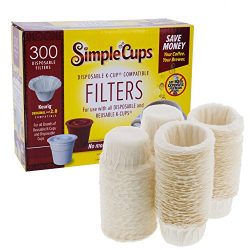 Disposable Filters for Use in Keurig Brewers- 300 Replacement Single Serve Paper Filters for Reg ...