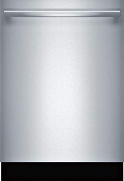 Bosch SHXM65Z55N 500 Series 24 Inch Built In Bar Handle Dishwasher with 5 Wash Cycles, 16 Place  ...