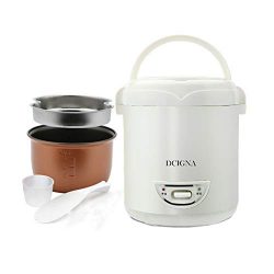 1.0L Mini Rice Cooker, Electric Travel Rice Cooker Small, Removable Non-stick Pot, Keep Warm Fun ...