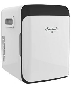 Cooluli Classic White 10 Liter Compact Portable Cooler Warmer Mini Fridge for Bedroom, Office, D ...