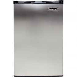 Magic Chef 3.0 cu ft Compact Upright Freezer, Stainless Steel