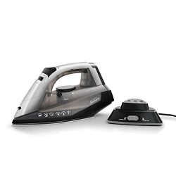 Sunbeam Cordless or Corded Iron | 1500-Watt Anti-Drip Ceramic Hybrid Clothes Steam Iron with Ver ...