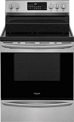 Frigidaire FGEF3059TF Gallery Series 30 Inch Freestanding Electric Range with 5 Elements, Smooth ...