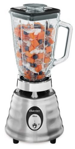 Oster 4093-008 6-Cup Glass Jar 2-Speed Beehive Blender, Brushed Stainless