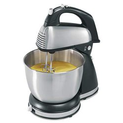 Hamilton Beach Classic Hand and Stand Mixer, 4 Quarts, 6 Speeds with QuickBurst, 290 Watts, Bowl ...