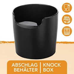 NEW: Homeffect Knock Box with Improved Handling – Innovative Barista Tool – Black &# ...