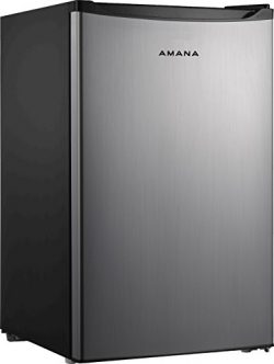 Amana AMAR43S1E 4.3 cu. Ft. One Door Compact Refrigerator, Stainless Steel