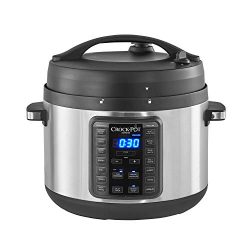 Crock-Pot 2097588 10-Qt. Express Crock Multi-Cooker with Easy Release Steam Dial, 10QT, Stainles ...