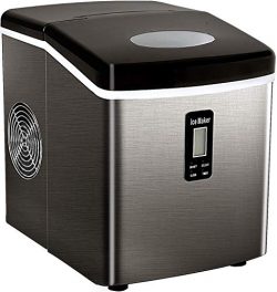 Tavata Countertop Portable Ice Maker Machine, 9 Ice Cubes Ready in 6 Mins, Makes 33 lbs of Ice p ...