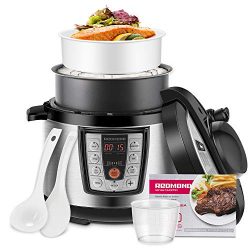 REDMOND Electric Pressure Cooker,5 Quart Multicooker 6-in-1 Multi-Use Programmable for Slow Cook ...