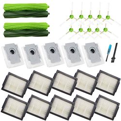 Amyehouse Replacement Parts Kit for iRobot Roomba i7 i7+ Plus E5 E6 Vacuum,2 Set Multi-Surface R ...