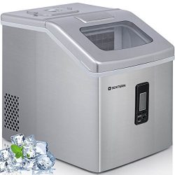 Sentern Portable CLEAR Ice Maker Machine Electric Stainless Steel Countertop Ice Making Machine, ...