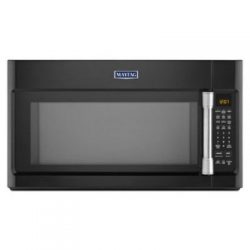 2.1 Cu. Ft. 1000W Over-the-Range Microwave with Wide Glide Tray Finish: Black