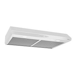 Broan-NuTone BKSH130WW Sahale Range Hood with Light and EZ1 Installation Brackets, 30-Inch, White