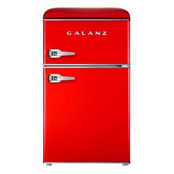 Galanz GLR31TRDER Retro Fridge, 3.1 Cu.Ft, Red