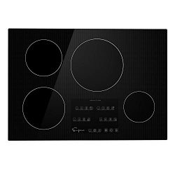 Empava 30 Inch Electric Stove Induction Cooktop with 4 Power Boost Burners Smooth Surface Vitro  ...