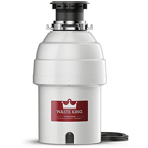 Waste King Legend Series 1 HP Continuous Feed Garbage Disposal with Power Cord – (L-8000)  ...