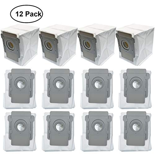 Lemige 12 Pack Vacuum Bags Compatible with iRobot Roomba i7 i7+/Plus s9 s9+/Plus Vacuum Clean Ba ...