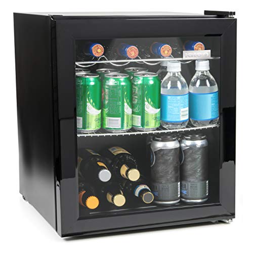 Igloo IBC16BK 60-Can Double-Pane Glass Door Beverage Cooler or 15-Wine Bottle Wine Center for So ...