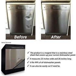 Stainless Steel Dishwasher Cover Decal – #1 Dishwasher Magnet Cover – Many Different ...