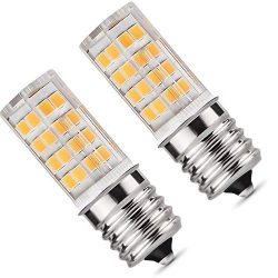 E17 LED Bulb,Microwave Oven Light Dimmable 5 Watt Warm White 3000K 52X2835SMD AC110-130V (Pack of 2)