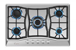 Empava 30″ Gas Cooktop in Stainless Steel with 5 Burners 30XGC21