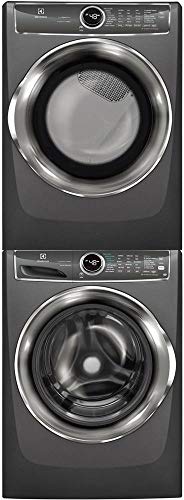 Electrolux Titanium Front Load Laundry Pair with EFLS627UTT 27 Washer, EFMG627UTT 27 Gas Dryer a ...