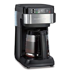 Hamilton Beach Works with Alexa Smart Coffee Maker, Programmable, 12 Cup Capacity, Black and Sta ...