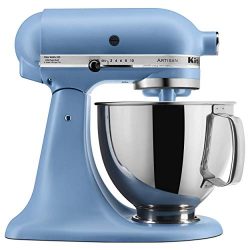 KitchenAid KSM150PSVB Artisan Stand Mixers, 5 quart, Matte Velvet Blue (Renewed)