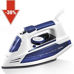 Yabano Steam Iron, Professional Clothes Iron with Nonstick Soleplate, Anti-Drip, 3 Way Auto-Shut ...