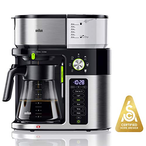 Braun MultiServe Coffee Machine 7 Programmable Brew Sizes / 3 Strengths + Iced Coffee & Hot  ...