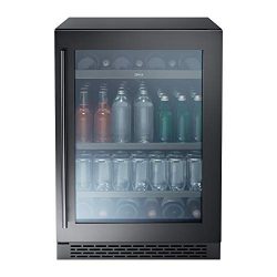 Zephyr Presrv Single Zone Beverage Cooler with Glass Door. 24 Inch 5.6 cu. ft. Refrigerator for  ...