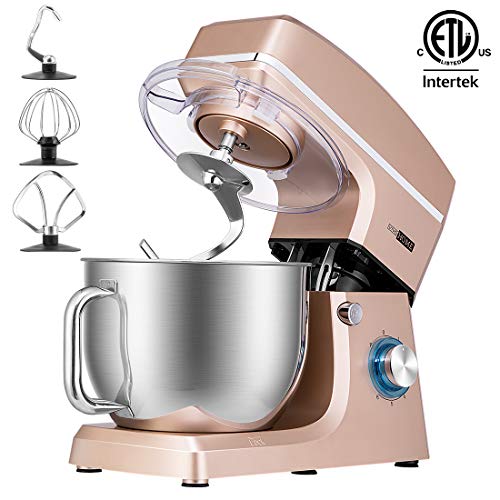 VIVOHOME 7.5-Qt. Stand Mixer, 660W 6-Speed Tilt-Head Kitchen Electric Food Mixer with Beater, Do ...